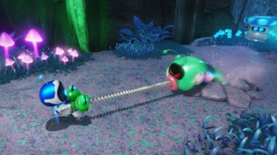 Snímek obrazovky ze hry Astro Bot – posílení