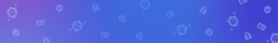 Blue banner with a pattern of small PlayStation icons.