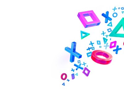 taustakuva, jossa on PlayStation-symboleja