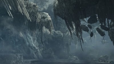 Monster Hunter Wilds - Screenshot del Bacino petrolifero