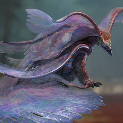 Monster Hunter Wilds - Illustrazione del mostro Uth Duna