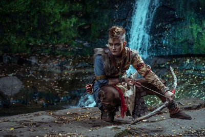 god of war ragnarok cosplay fan art atreus