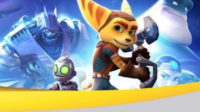 數百款絕佳遊戲的介紹圖像，包含《Ratchet and Clank》