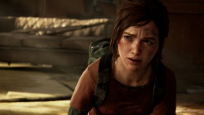 The Last of Us Part I screenshot showing Ellie looking quizzical