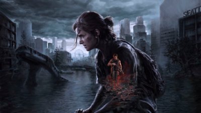 The Last of Us Part II Remastered keyart showing Ellie and Abby